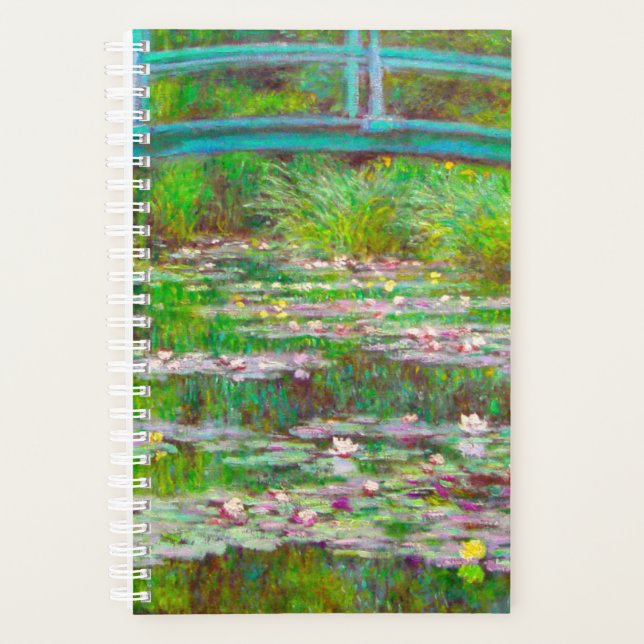 Monet Japanese Bridge and Water Lilies Planner (Front)