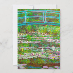 Monet Japanese Bridge and Water Lilies Save The Date