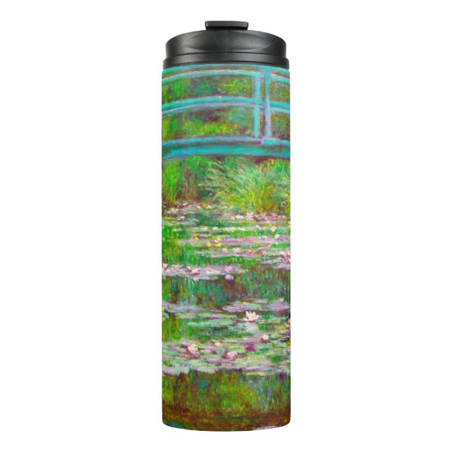 Monet Japanese Bridge and Water Lilies Thermal Tumbler (Front)