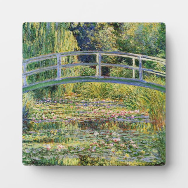 Monet Japanese Bridge with Water Lilies Plaque (Front)