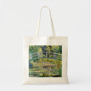 Monet Japanese Bridge with Water Lilies Tote Bag
