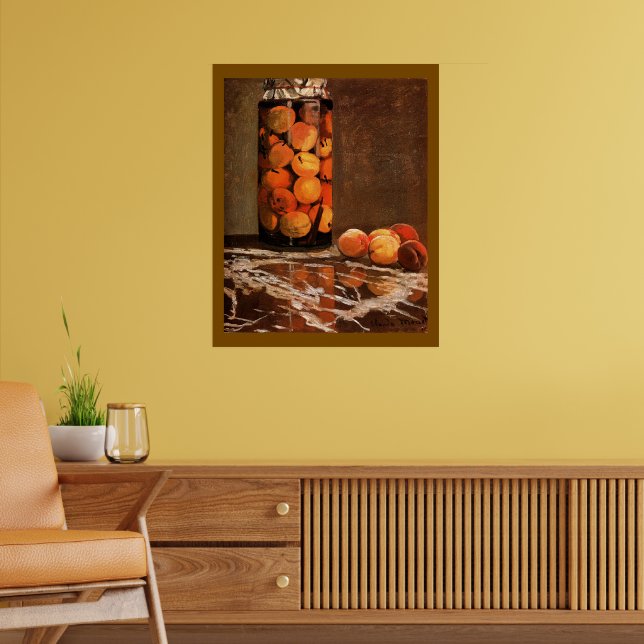 Monet - Jar of Peaches Poster (Living Room 2)