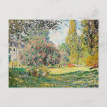 Monet - Landscape, The Parc Monceau, Postcard<br><div class="desc">Claude Monet's famous painting,  Landscape,  The Parc Monceau.</div>