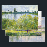 MONET LANDSCAPS HEAVY WEIGHT DECOUPAGE WRAPPING PAPER SHEET<br><div class="desc">Three popular Claude Monet Impressionist paintings: Vetheuil in Summer, Willows and Banks of the Seine offered in a thicker, heavier weight decoupage craft paper print option. For decoupage artists note that these designs are also available in tissue paper for those who prefer the thinner paper, this wrapping paper is more...</div>