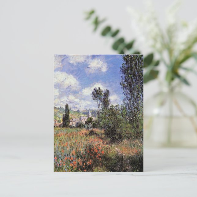 Monet - Lane in the Poppy Field, Postcard (Standing Front)