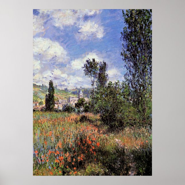 Monet - Lane in the Poppy Fields Poster (Front)