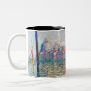 Monet Le Grand Canal Impressionist People Famous Two-Tone Coffee Mug