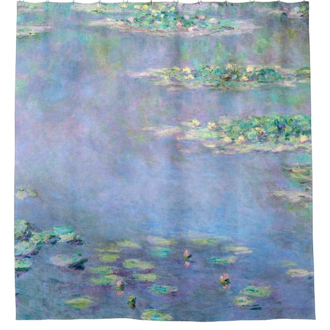 Monet Les Nympheas Water Lilies Fine Art Shower Curtain (Front)