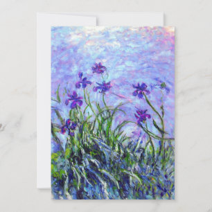 Monet Lilac Irises Announcement