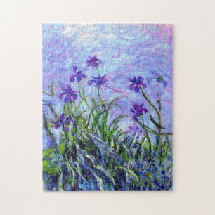 Monet Lilac Irises Jigsaw Puzzle