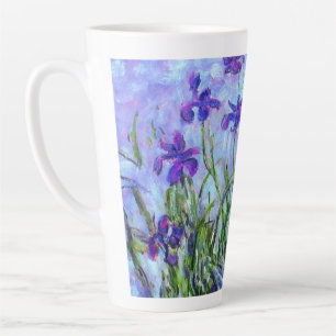Monet Lilac Irises Latte Mug