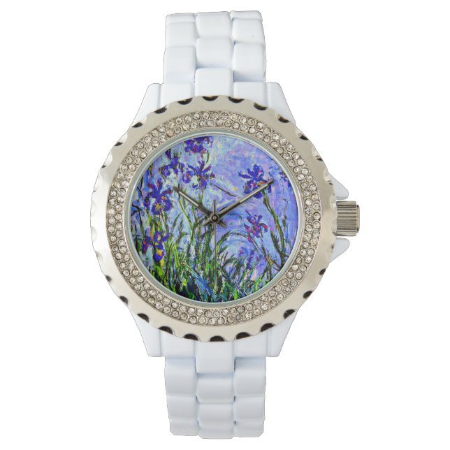 Monet - Lilac Irises Watch (Front)