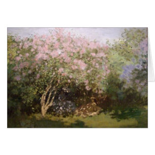 Monet Lilacs in the Sun Card