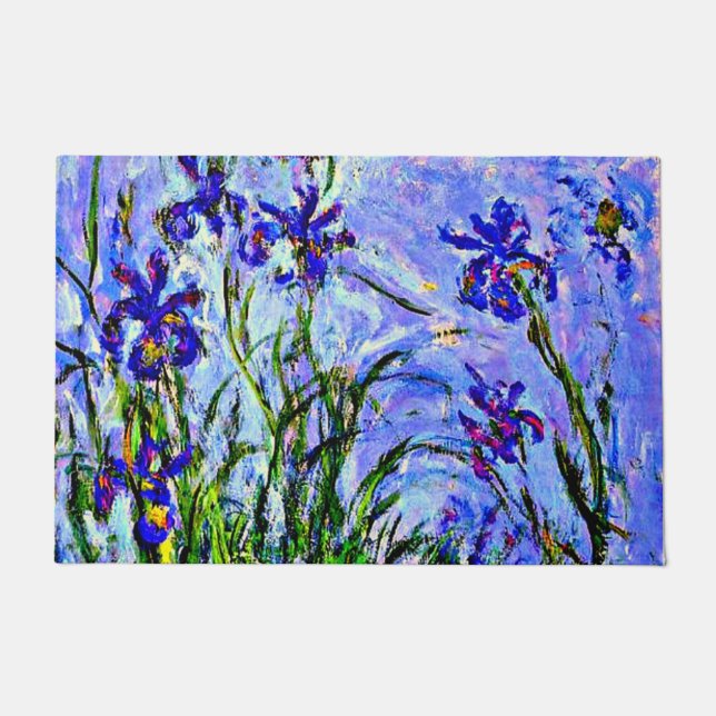 Monet - Lilacs Irises, Doormat (Front)