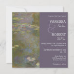 Monet Lily Pond Wedding Invitation<br><div class="desc">Stylish Lily pond painting by Monet wedding invitation. Text can be personalise for your wedding day or any type of celebration.</div>