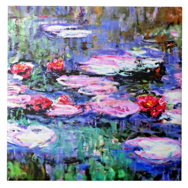 Monet - Los Nenufares (waterlilies) Ceramic Tile (Front)