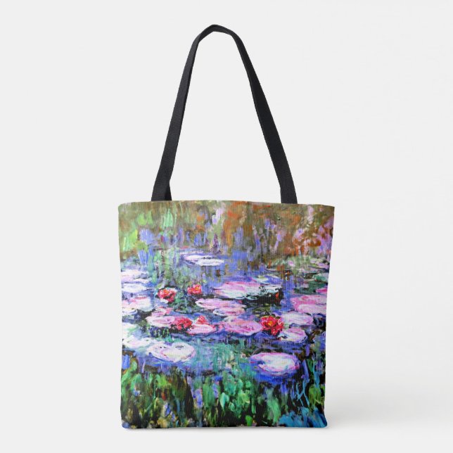Monet - Los Nenufares (waterlilies) Tote Bag (Back)