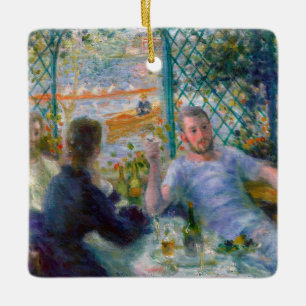 Monet - Lunch at Restaurant Fournaise Rowers Lunch Ceramic Ornament