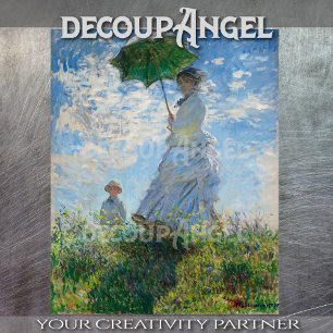 Monet- Madame Monet and Her Son Decoupage Tissue Paper