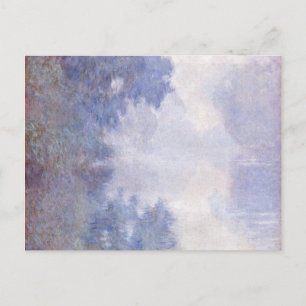 Monet - Morning on the Seine, Mist Postcard