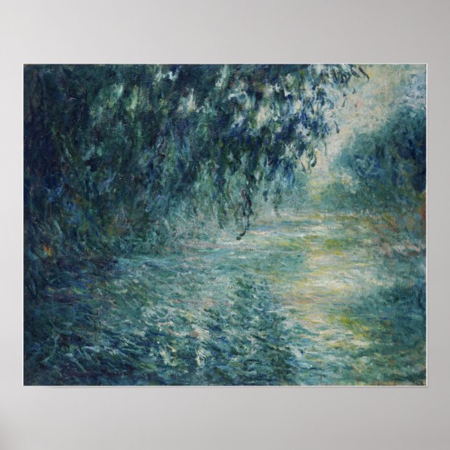 Monet - Morning On The Seine Poster (Front)