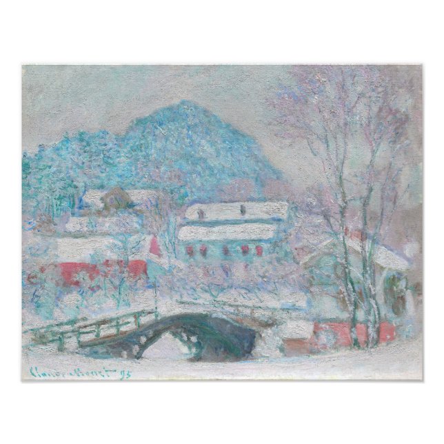 Monet - Norway, Sandviken Village in the Snow Photo Print (Front)