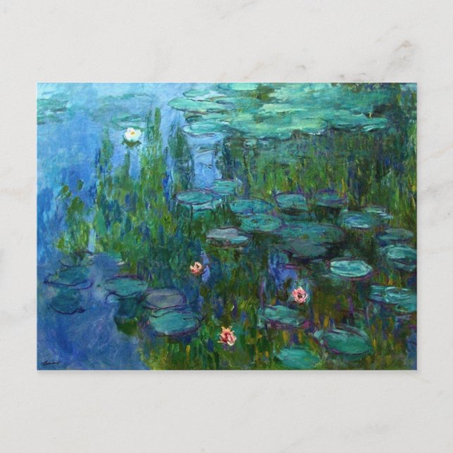 Monet Nympheas Water Lilies Postcard (Front)