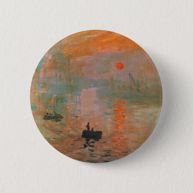 Monet Painting 6 Cm Round Badge (Front)
