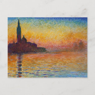 Monet Painting Postcard