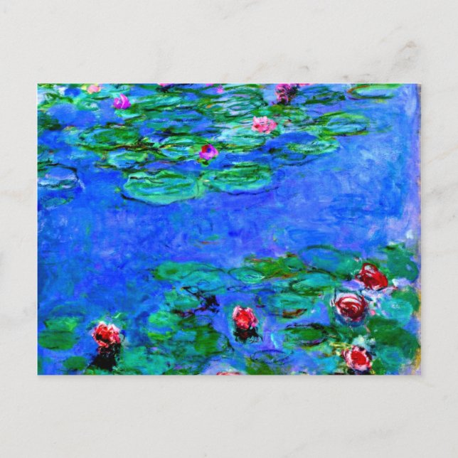 Monet painting: Water Lilies Postcard (Front)