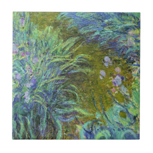 Monet - Path through the Irises 02 Ceramic Tile