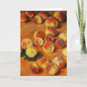 Monet Peaches Greeting Card