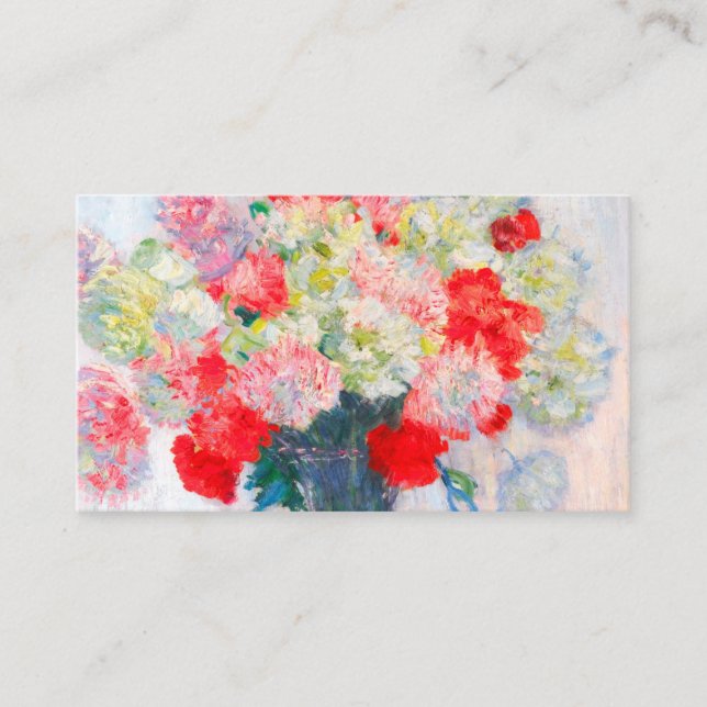 Monet Peonies Enclosure Card (Front)