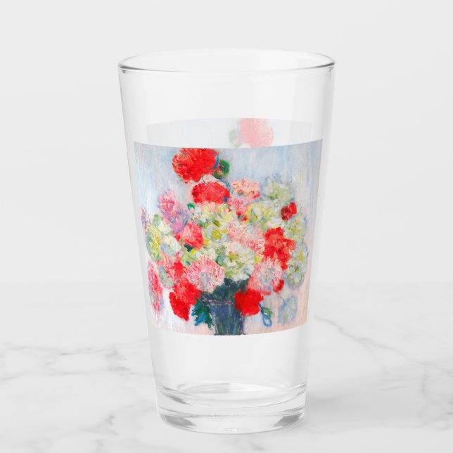 Monet Peonies Glass (Front)