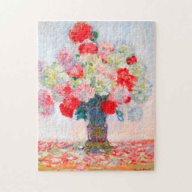 Monet Peonies Jigsaw Puzzle (Vertical)
