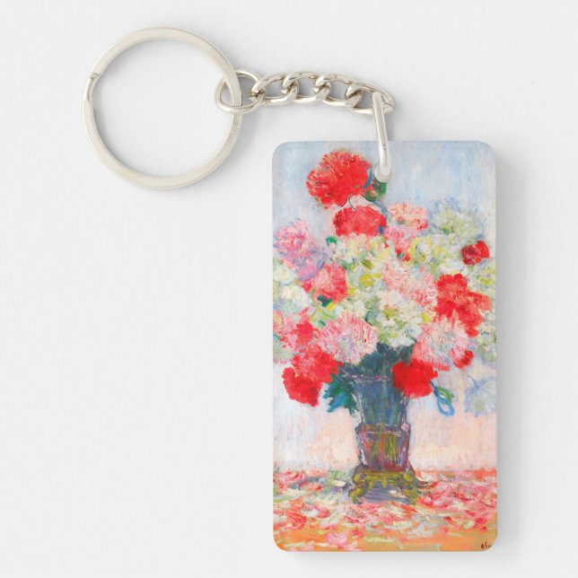 Monet Peonies Key Ring (Front)