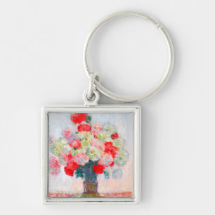 Monet Peonies Key Ring
