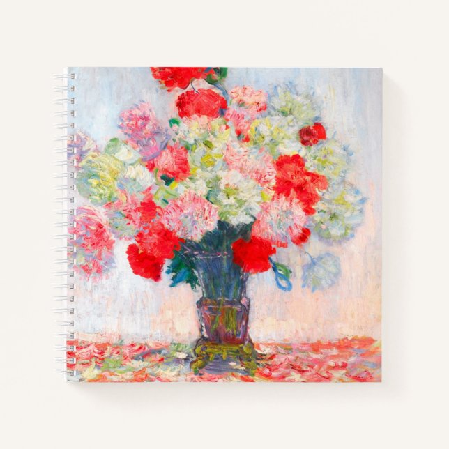 Monet Peonies Notebook (Front)