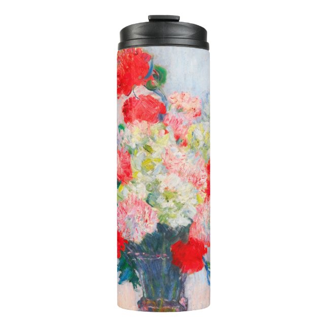 Monet Peonies Thermal Tumbler (Front)