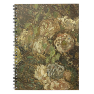 Monet Peony Blossoms Spiral Notebook