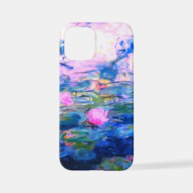 Monet Pink Water Lilies  iPhone Case (Back)