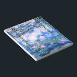 Monet Pink Water Lilies  Notepad<br><div class="desc">A Monet pink water lilies notepad featuring beautiful pink water lilies floating in a calm blue pond with lily pads. A great Monet gift for fans of impressionism and French art. Serene nature impressionism with lovely flowers and scenic pond landscape.</div>