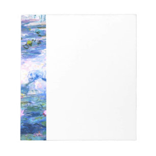 Monet Pink Water Lilies Updated Notepad