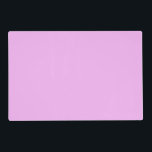 Monet, Pinkish-Purple Solid Colour Laminated Place Mat<br><div class="desc">Water Lilies,  1919 famous painting by Claude Monet,  with colour coordinated solid colours pinkish-purple and Monet blue,  ready to mix and match.</div>
