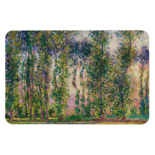 Monet Poplars at Giverny Magnet