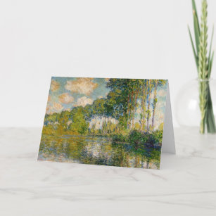 Monet - Poplars on the Banks of the River Epte, Card