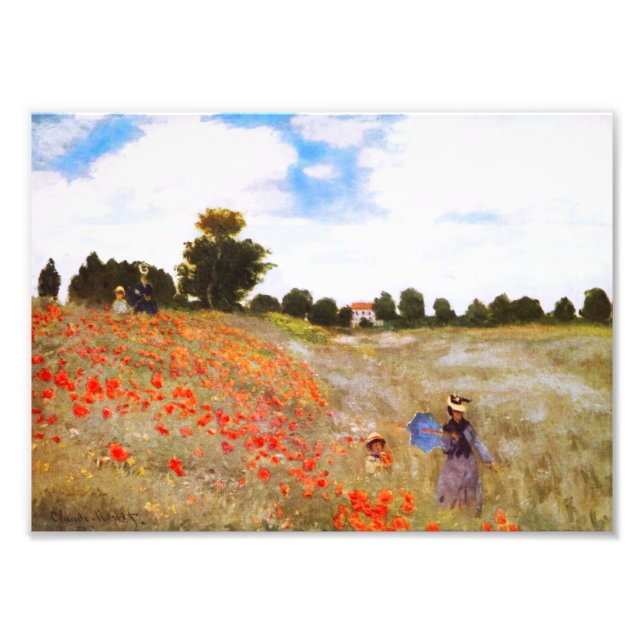 Monet Poppies Photo Print (Front)