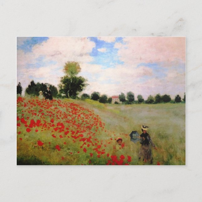 Monet Poppies Postcard (Front)