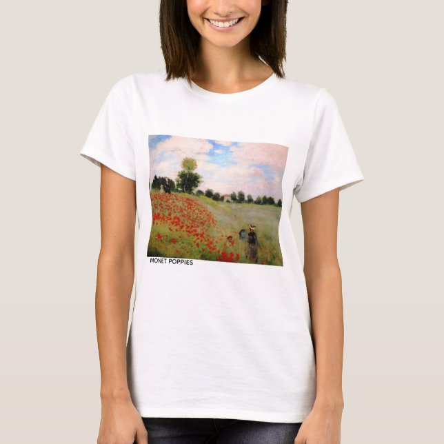 Monet Poppies T-Shirt (Front)