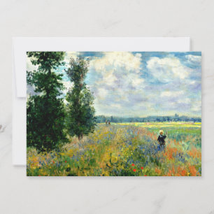 Monet - Poppy Field, Argenteuil Card